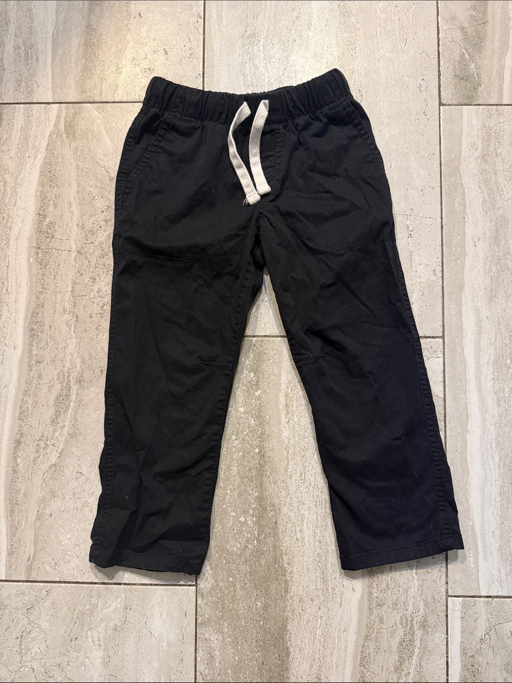 Cat & Jack Black Kids Jogger Pants with White Drawstring